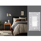 4 Pcs Silver Shiny Silver Rhinestone Crystal Light Switch Or Outlet Decorative Switch Covers Wall Plate Cover Plate Single Toggle Wall Plate Gaocai