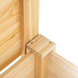 Outsunny Raised Garden Bed Set of 3, Wooden Elevated Planter Box with Legs and Bed Liner, for Backyard and Patio to Grow Vegetables, Herbs, and Outsunny