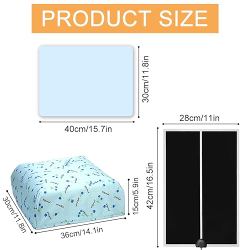 Resin Molds Heating Pad with Timer and Cover Epoxy Resin Dryer Mat Fast Resin Curing Machine with Silicone Mat Lightweight Quick Resin Dryer Mat for - WoodArtSupply