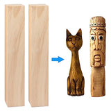 6 Pack Basswood Carving Blocks, 12x2x2 Inches Basswood Blocks for Beginner to Advanced Carvers, Ideal for DIY Projects and Gifts, Soft and Smooth, GNIEMCKIN