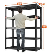 Raybee Garage Shelving Heavy Duty Storage Shelves 2000LBS Adjustable Garage Storage Shelves 5 Tier Metal Shelving Unit for Garage Heavy Duty Shelving Raybee