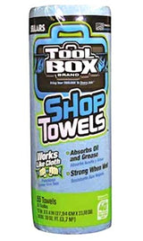Sellars ToolBox Z400 Blue Shop Towel Recycled Disposable 54400, 11" L x 9.4" W, (1 Roll of 55 Sheets) Sellars Wipers & Sorbents