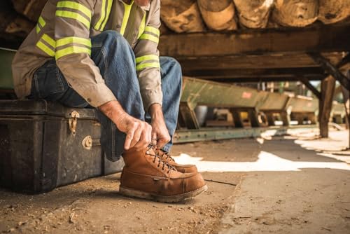 Irish Setter, Wingshooter ST, Men's, 6", Waterproof, Non-Metallic Safety Toe, Work Boot, Brown, 11 D (Medium) - WoodArtSupply