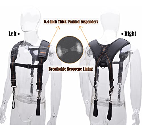 Tool belt with suspenders, Tool belt suspenders for men, Tool belts for men construction, Tool belt pouches, Framer tool belt with suspenders, - WoodArtSupply