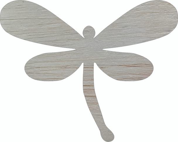 Wooden Dragonfly 6" Cutout, Unfinished Wood Blank Animal Craft NEXTCraft