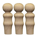 Pinehurst Crafts Unfinished Wood Peg Dolls, Mom / Woman, 2-1/4 Inch, Pack of 20 PegDoll_Mom_20pk Pinehurst Crafts