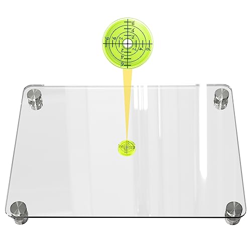 Nelyrho Glass Leveling Board for Resin, 16''x 12'' Adjustable Precision Leveling Table for Resinate, Leveling Epoxy Resin Accessories, Multipurpose - WoodArtSupply