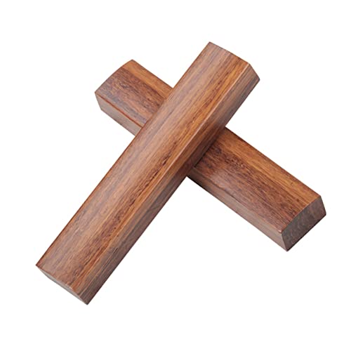 VILLCASE 1 Pair Wooden Whittling Kit Calligraphy Paperweight Unfinished Craft Block Chinese Desktop Decoration Glass Paperweights Wood Paperweight VILLCASE
