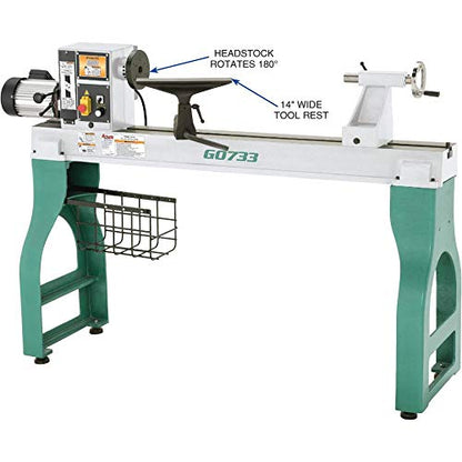 Grizzly Industrial G0733-18" x 47" Heavy-Duty Wood Lathe - WoodArtSupply