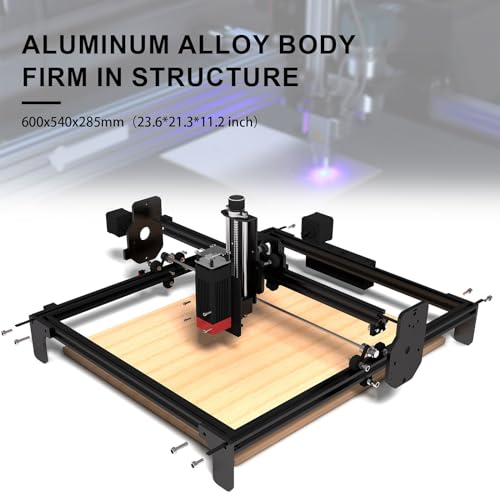 LAKIX 5W Laser Engraver, Laser Engraving Machine with 5000mW 0.08 * 0.08mm Fixed-Focus Compressed Spot Laser Module, APP Operation Laser Cutter for LAKIX