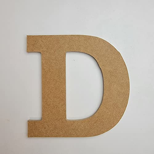 24" Wooden Craft Letter D Unfinished, Rockwell Font, Craft Cutout 1-4" MDF - WoodArtSupply