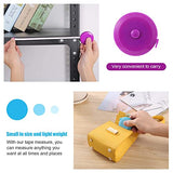 Measuring Tape Retractable, 60 Inch Soft Fabric Tape Measure for Body, Push Button Sewing Measurement Tape for Cloth Waist(12 Pack) BUSHIBU
