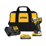 DEWALT 20V MAX Impact Driver, Cordless, 3-Speed, Battery and Charger Included (DCF845D1E1),Black DEWALT