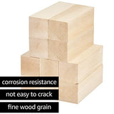ACXFOND 10 Pack Basswood Carving Blocks, 4x2x2 inch Unfinished Wood Blocks for Crafts, Wood Carving Blocks Cubes for Home, Arts, Crafts, Class, ACXFOND