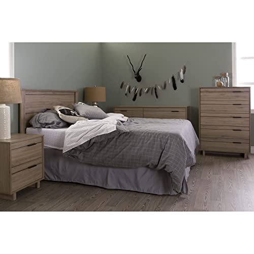 Fynn Full Headboard in Rustic Oak by South Shore - WoodArtSupply