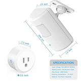 Souphran Plug-in Wireless Motion Activated Light Control, No Wiring, 130 Ft RF Range, Adjustable Detection Range, Always-on Timer and Light Sensor, SOUPHRAN