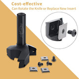 CNC Spoilboard Surfacing Router Bit, 1/2" Shank 2" Cutting Diameter, Insert Carbide Slab Flattening Router Bit Planing Bit Wood Planer Bit by BINSTAK BINSTAK