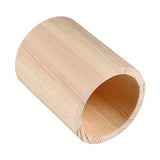 KALLORY 4 Pcs Unfinished Wooden Pen Holder Toothpick Dispenser Wood Remote Control Holder Stationery Organizer Pencil Pot Holder Pen Holders Wood Pen KALLORY