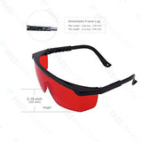 FreeMascot OD 4+ 190nm-550nm Wavelength Laser Safety Glasses for Typical 405nm, 445nm, 450nm,520nm,532nm Laser Light for Hair Removal Laser Treatment FreeMascot