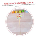 Ciieeo 1 Set Painting Materials Make Your own Fairy Wands Kids Princess Wand Kit DIY Garden Fairy Wands Fairy Wand Kit DIY Art Crafts kit Unfinished Ciieeo