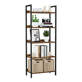 NUMENN Vintage 5-Tier Multifunctional Bookshelf and Storage Organizer NUMENN