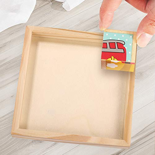 LIOOBO 6pcs Unfinished Wood Serving Tray for Weddings Home Decor and Craft Projects Art Supply