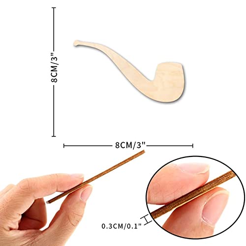 Pipe Smoke Wood Craft,Unfinished Wooden Cutout Art,DIY Wood Sign, Inspirational Farmhouse Wall Plaque,Rustic Home Decor for Home Front Door Porch Arupkeer