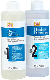 Mod Podge 16 fl oz Hardener 2-Part Supplies Pack, Perfect Kits and Silicone Molds for Epoxy Resin Projects, 25264, Clear Mod Podge