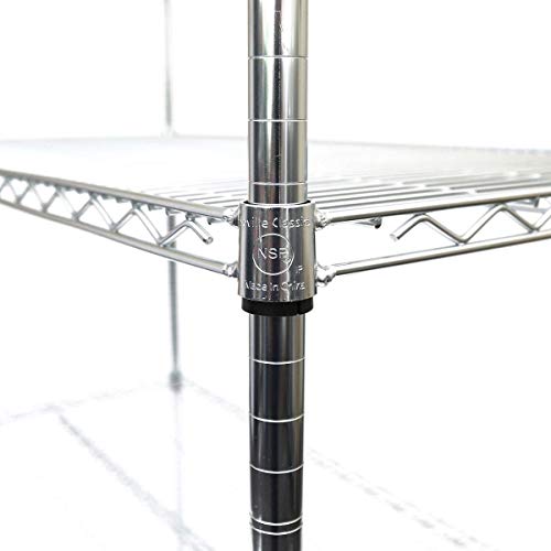 Seville Classics UltraDurable Heavy Duty NSF Solid Steel Wire Rack Storage Unit Organizer for Garage, Warehouse, Office, Restaurant, Classroom, Seville Classics