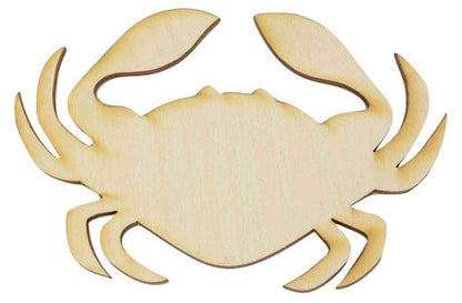 Unfinished Crab Wood Cutout (1/8" Thickness, Small 4.5" x 3" (Package of 10)) - WoodArtSupply