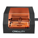 Creality Laser Engraver Enclosure, Fireproof and Dustproof Laser Cutter Protective Cover 27.5x28.3x15.7in with Fan and Pipe, Fits for Most Laser Creality
