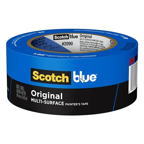 ScotchBlue Painter's Tape Original Multi-Surface Painter's Tape, 1.88 In. x 60 Yds, Blue, Paint Tape Protects Surfaces & Removes Easily, Painting ScotchBlue