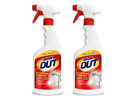 Iron Out Rust Stain Remover Spray Gel, 16 Fl. Oz. Bottle 2 Pack, n/a OUT