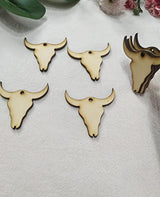 30pcs of Wood Cow Earring Blanks, DIY Earrings Blanks, Wood Cow Tag Blanks DIY Craft Blanks (2'') XIAOYUE