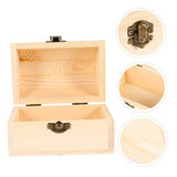Ciieeo 1pc Pirate Treasure Chest Wooden Box The Ordinary Kit Earring Storage Organizer Letter Decor Chest Ciieeo