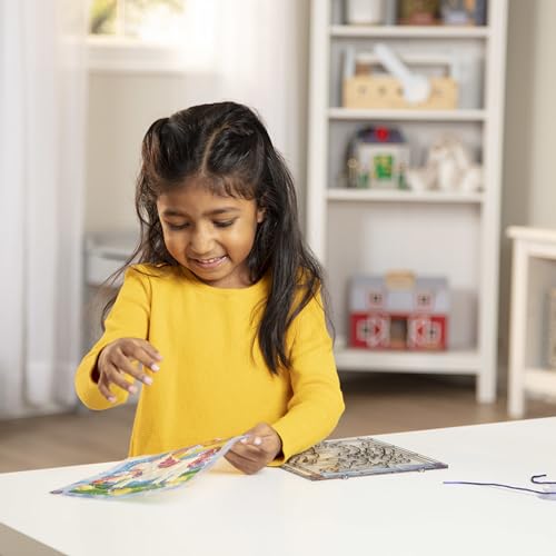 Melissa & Doug Stained Glass Made Easy Craft Kit - Unicorn - Kids Sticker Stained Glass Craft Kit; Unicorn Crafts For Kids Ages 5+ Melissa & Doug