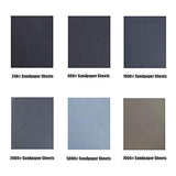 Woohome 17 PCS Resin Casting Tools Set, 3 Style File, Sand Papers, Polishing Blocks, Polishing Cloth, Scissors, Brushes for Jewelry Making Supplies, Woohome