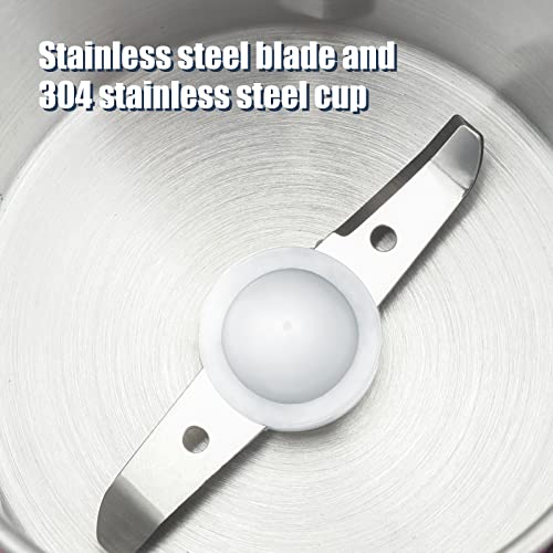 COOL KNIGHT Herb Grinder [large capacity/fast/Electric ]-Spice Herb Coffee Grinder with Pollen Catcher/- 7.5" (Grey) COOL KNIGHT