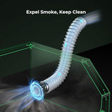 Creality Laser Engraver Enclosure, Fireproof and Dustproof Laser Cutter Protective Cover 27.5x28.3x15.7in with Fan and Pipe, Fits for Most Laser Creality