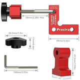 Preciva 90 Degree Mini Positioning Squares 2 Sets (2.32''x 2.32''), Aluminum Alloy Right Angle Clamps Fixing Clamp, Carpenter Corner Clamping Square Preciva