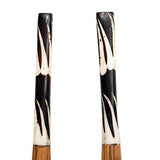 Olive Wood Salad Server Set in an eco-friendly Gift Bag – 2 Piece Fair Trade, Large Wooden Salad Server Spoons. Hand Carved & Beautifully Designed in African Inspired Design