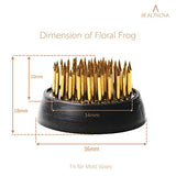 BEADNOVA Flower Frog Ikebana Kenzan with Rubber Gasket Floral Frog for Arrangements Ikebana Vase (1.3 Inch/34mm, 1pcs) BEADNOVA