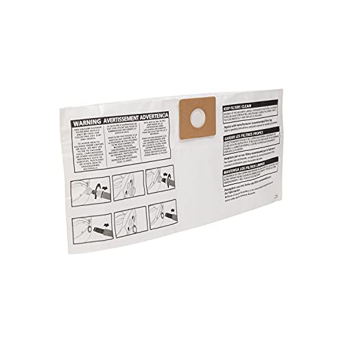 Shop-Vac 90660 Genuine Type LL 4-Gallon All-around EZ Collection Bag Shop-Vac