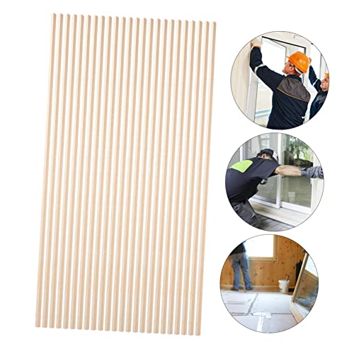 SEWOART 10pcs Triangular Wooden Strip Window Frame Decor Edge Trim Wood Trim Window Screen Extra Sticks Unfinished Wooden Strips Wooden Molding Trim SEWOART