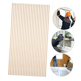 SEWOART 10pcs Triangular Wooden Strip Window Frame Decor Edge Trim Wood Trim Window Screen Extra Sticks Unfinished Wooden Strips Wooden Molding Trim SEWOART