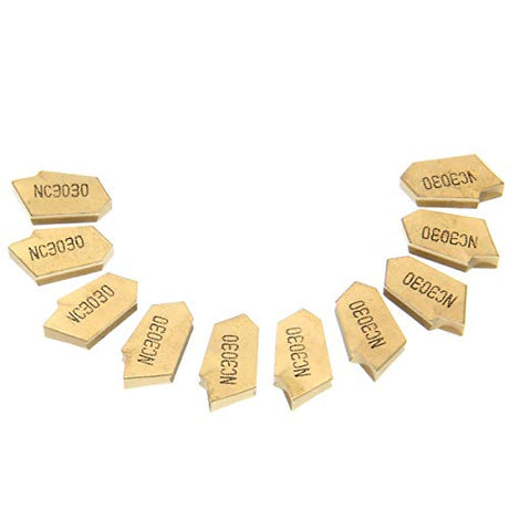 VeYocilk CNC Lathe Turning Tool Holder:SPB26-3 Grooving Cut-Off Tool with 10pcs GTN-3 SP300 Carbide Inserts Blades VeYocilk