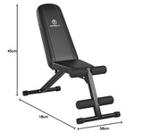 Marcy Multi-Position Workout Utility Bench for Home Gym Weightlifting and Strength Training SB-10115, Black MARCY