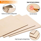 15 Pack Basswood Sheets for Crafts-8 x 8 x 1/16 Inch- 2mm Thick Plywood Sheets with Smooth Surfaces-Unfinished Squares Wood Boards for Laser Cutting, AWIZOM