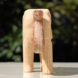 EXCEART Painting Wooden Elephant Figurine Unfinished Wood Elephant Toy Paintable Animal Crafts Developmental Toy DIY Arts Crafts Supplies for Kids EXCEART