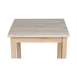 International Concepts Portman Accent Table, Unfinished IC International Concepts